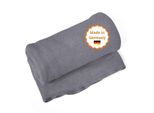 Coperta Sleepling Germany, Coperta Da Divano, 150 X 200 Cm, ÖKotex, Lavabile, Grigio Scuro Melange