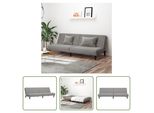 The Living Store Divano Letto 2 Posti In Velluto Grigio Chiaro