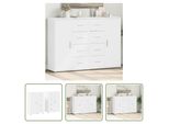 The Living Store Credenze 2 Pz. Bianco 60X31X84 Cm Materiale A Base Di Legno