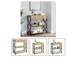 The Living Store Consolle In Rovere Sonoma 75X28X75 Cm Materiale A Base Di Legno