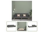 The Living Store Divano Letto 2 Posti In Tessuto Grigio Chiaro