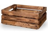 Nuove Cassette Per La Frutta Cassette Di Legno Cassette Per Il Vino Cassette Per Le Mele Fiammato 60X40X20Cm