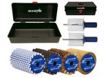 Skinstar Set Completo Di Spazzole Rotor Brush Worldcup Wax Case 7 Pezzi 120 Mm
