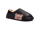 Pantofole Da Donna In Schiuma Soffice Pantofole Invernali Calde Livrea Nero Taglia 36/37