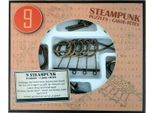 Indovinello Steampunk Marrone, 9 Pezzi.