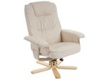 Relaxsessel Fernsehsessel Sessel Ohne Hocker H56 Kunstleder Mvg-Zertifiziert ~ Creme