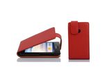 Cadorabo Custodia Protettiva Per Huawei Ascend G330 Custodia In Rosso Custodia Per Telefono Cellulare Flip Case Cover