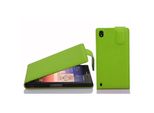 Cadorabo Custodia Protettiva Per Huawei Ascend P7 Custodia In Verde Flip Case Custodia Del Telefono Cellulare Copertura In Similcuoio