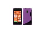 Cadorabo Cover Protettiva Per Nokia Lumia 620 Cover In Viola Custodia Del Telefono Cellulare Tpu Custodia In Silicone