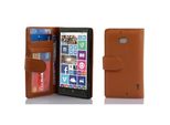 Cadorabo Cover Per Nokia Lumia 929 / 930 In Marrone Cover Posteriore Telefono Cellulare Protettiva Cover Libro Custodia Libretto Slot Per Schede
