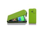 Cadorabo Custodia Protettiva Per Htc One M8 Mini Custodia In Verde Custodia Flip Per Telefono Cellulare Custodia Cover Imitazione Pelle