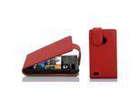 Cadorabo Copertura Protettiva Per Htc Desire 300 Custodia In Rosso Flip Case Custodia Del Telefono Cellulare Copertura In Similcuoio