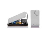 Cadorabo Copertura Protettiva Per Htc Desire 500 Custodia In Bianco Flip Case Custodia Del Telefono Cellulare Copertura In Similcuoio