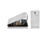 Cadorabo Copertura Protettiva Per Htc Desire 600 Custodia In Bianco Flip Case Custodia Del Telefono Cellulare Copertura In Similcuoio