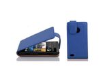 Cadorabo Custodia Protettiva Per Htc Desire 300 Custodia In Blu Flip Case Custodia Del Telefono Cellulare Copertura In Similcuoio