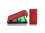 Cadorabo Custodia Protettiva Per Htc One M8 Mini In Rosso Custodia Flip Per Telefono Cellulare Custodia Cover In