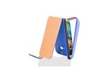 Cadorabo Custodia Protettiva Per Htc One M8 Custodia In Blu Flip Case Custodia Del Telefono Cellulare Copertura In Similcuoio