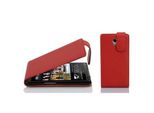 Cadorabo Custodia Protettiva Per Htc Desire 600 Custodia In Rosso Custodia Per Telefono Cellulare Flip Case Cover Imitazione Pelle