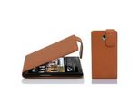Cadorabo Custodia Protettiva Per Htc Desire 600 Custodia In Marrone Flip Case Custodia Del Telefono Cellulare Copertura In Similcuoio