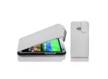 Cadorabo Custodia Protettiva Per Htc One M8 Mini Custodia In Bianco Custodia Flip Per Telefono Cellulare Custodia Cover In Similcuoio
