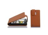 Cadorabo Custodia Protettiva Per Huawei Ascend G700 Custodia In Marrone Flip Case Custodia Del Telefono Cellulare Copertura In Similcuoio