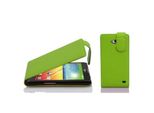 Cadorabo Custodia Protettiva Per Lg L70 (1A Sim) Custodia In Verde Flip Case Custodia Per Telefono Cellulare Cover In Similcuoio