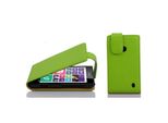 Cadorabo Custodia Protettiva Per Nokia Lumia 630 / 635 Cover In Verde Flip Case Custodia Per Cellulare Cover In Similcuoio