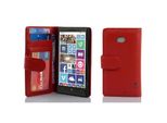 Cadorabo Cover Per Nokia Lumia 929 / 930 In Rosso Cover Posteriore Telefono Cellulare Protettiva Cover Libro Custodia Libretto Slot Per Schede