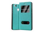 Cadorabo Custodia Protettiva Per Huawei P9 Lite 2016 / G9 Lite Cover In Turchese Custodia Per Telefono Cellulare Custodia A Libro Cover Case