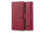Cadorabo Cover Per Nokia Lumia 640 Cover Protettiva In Rosso Cover Per Cellulare Custodia Libro Custodia