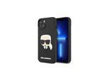 Karl Lagerfeld Klhcp14Mkh3Dbk Custodia Rigida Per Iphone 14Plus / 15 Plus 6,7 Czarny/Nero 3D Gomma Testa Di Karl