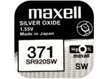 Maxell 10X 371 Orologio Cella A Bottone In Ossido D'argento SR920SW 1,55 V 1 Blister 18290100
