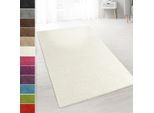 Tappeto Shaggy Barcelona A Pelo Alto E Morbido, Effetto Increspato Crema 80X150 Cm