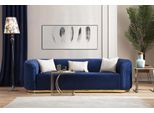 Divano Di Lusso A Tre Posti In Acciaio Inox Blu Mobili Da Salotto Divani Imbottiti Divani