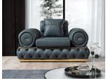Poltrona Chesterfield Seduta Barocco Rococò Classico Mobili Soggiorno Tappezzeria Nuovo