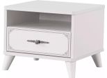 Comodino Console Da Letto Camera Da Letto Legno Bianco Comodino Per Bambini Lusso