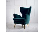 Poltrona Wing Chair Poltrona Club Poltrona Cocktail Poltrona Di Lusso Seduta Soggiorno Verde