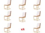 Design 8X Gruppo Sedie Set Tappezzeria Gastro Nuovo Set Sedie Sala Da Pranzo Poltrona