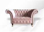 Poltrona Chesterfield Rosa Tessile Soggiorno Design Moderno Mobili Creativi Nuovo