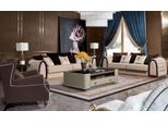 Divano Chesterfield Beige Divani Tessuto Divani Lusso Mobili 4 Posti 295Cm