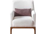 Poltrona Design 1 Posto Lusso Relax Tessile Poltrona Bianca In Soggiorno
