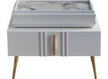 Esclusivo Comodino Mobili Di Design Colore Beige In Camera Da Letto Nuovo