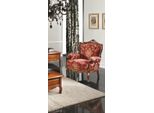 Mobili Sedie Art Deco Design Poltrona Tessile Soggiorno Salotto Lusso Design Nuovo