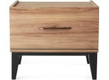 Gruppo Comodini Comodini Tavolini In Legno Marrone Set 2 Pezzi