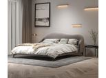 Letto Tessile Grigio Letti Per La Camera Da Letto Letti Matrimoniali Di Lusso Mobili Eleganti