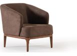 Poltrona Di Lusso Da Salotto Marrone Poltrona Imbottita Di Design Monoposto