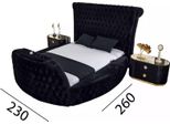 Letto Nero Chesterfield Letto Moderno Per Hotel Letto Matrimoniale Letto Imbottito Moderno