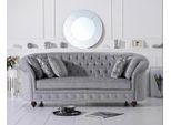 Divano Chesterfield Divano Imbottito Tessuto Pelle Divano Imbottito Set 3 Posti