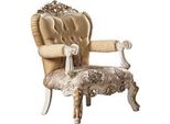 Poltrona Classica Trono Monoposto Barocco Rococò Poltrona Da Salotto