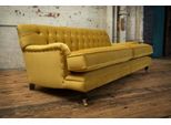 Giallo Chesterfield Rivestimento In Tessuto Tre Posti Divano Soggiorno Design Jvmoebel ®